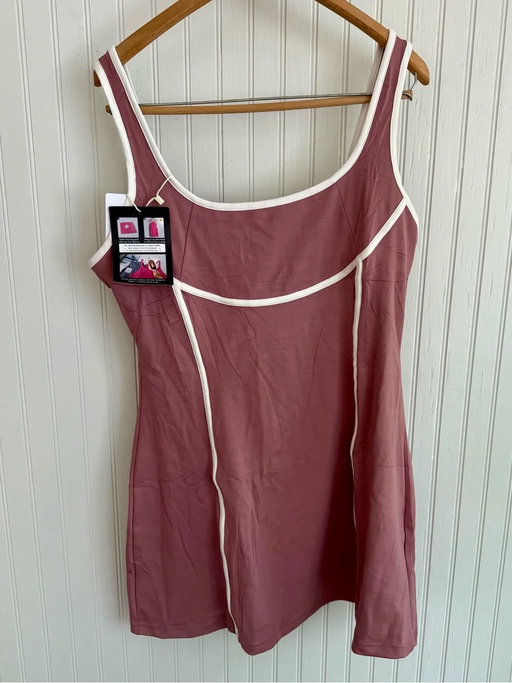 Mauve Tennis Dress Size L with Shorts NWT